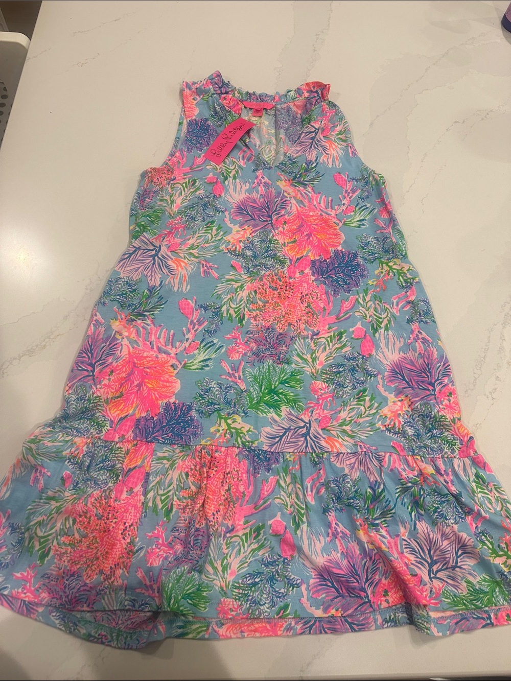 Lilly Pulitzer Malone Dress Celestial Blue Cay to my Heart size medium NWT